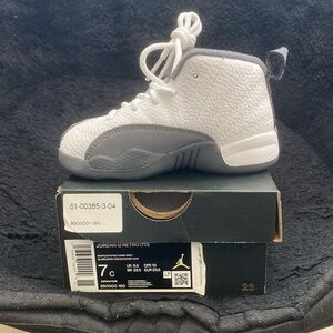 Brand new white and grey Jordan 12